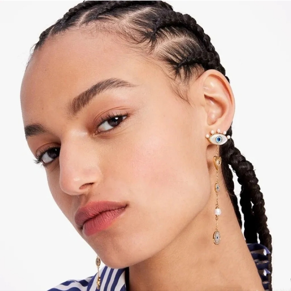 Kate Spade All Seeing Evil Eye Linear Drop Earrings - Picture 3 of 6